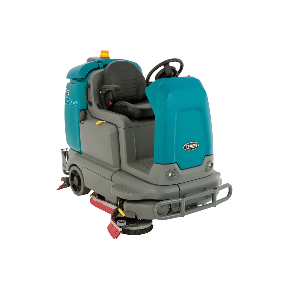 Produktabbildung Nr. 5: Tennant® Aufsitz-Scheuersaugmaschine T12, vollelektrischer Fahrantrieb, mit 2 Schrubbtellern, Komfortsitz, Rammschutz, Seitenschubaggregat, Ec-H2O System