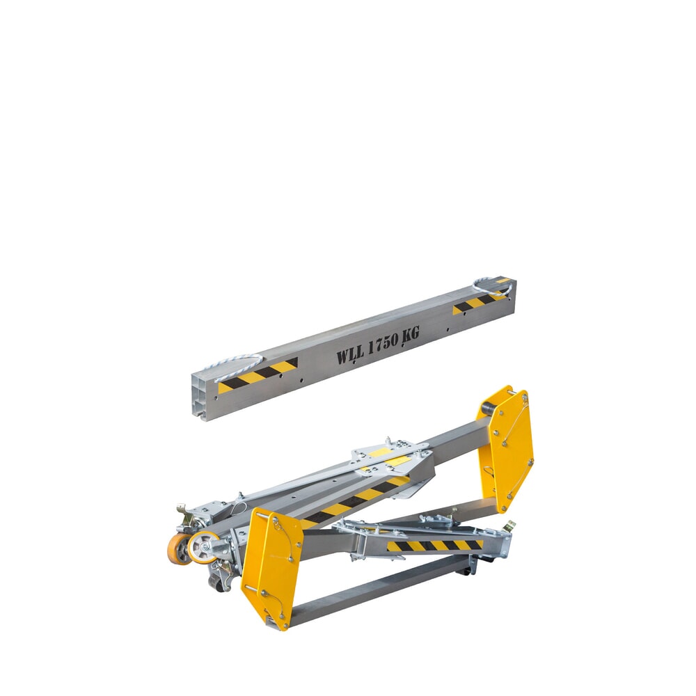 Produktabbildung Nr. 5: PLANETA Alu-Portalkran RLPK, inkl. Hebelzug, verfahrbar, Länge 2.000 mm, TK 1.750 kg, Größe S
