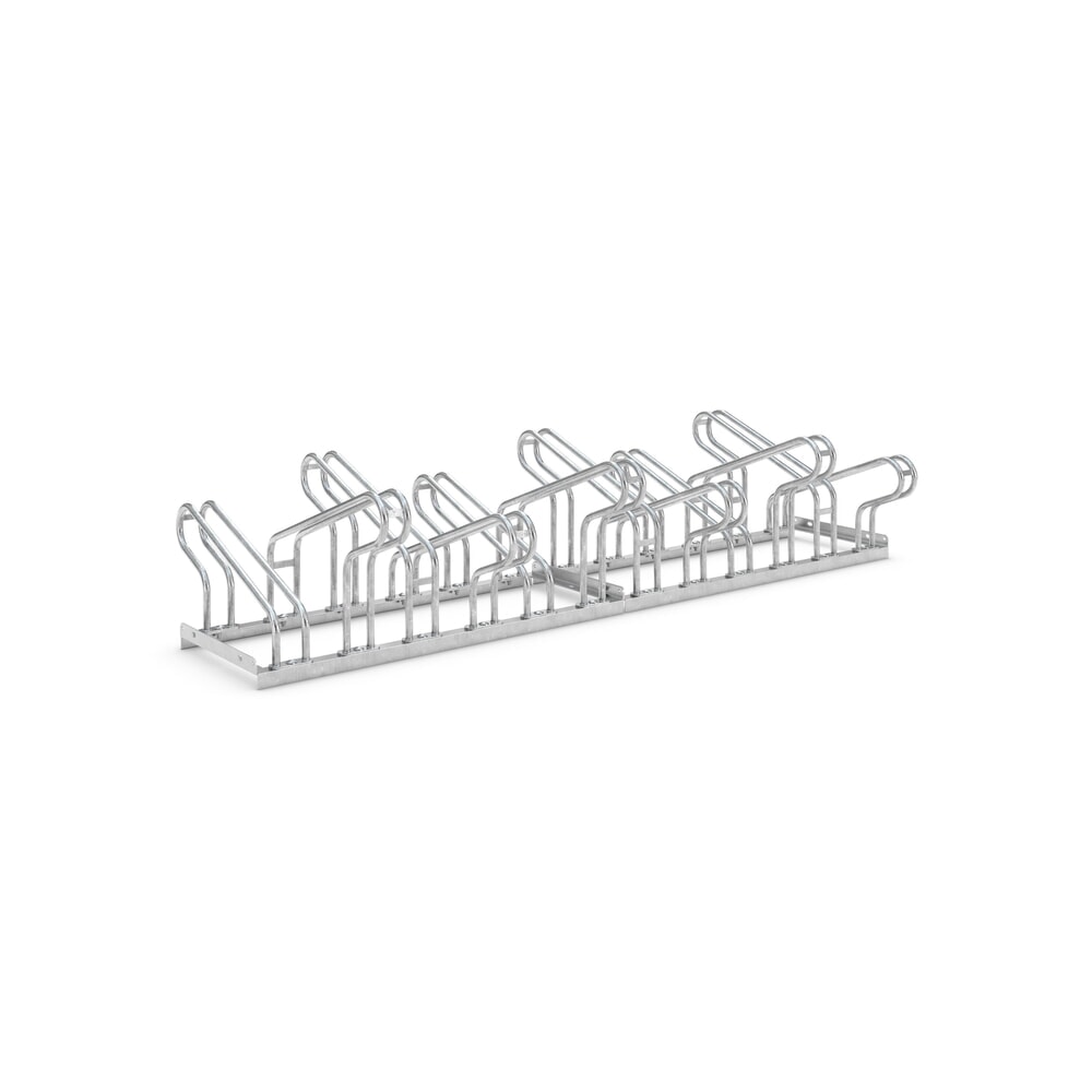 Illustration du produit: Stationnement vélos, nombre de supports vélo 12, galvanisé sur 2 côtés 90°, à visser démonté
