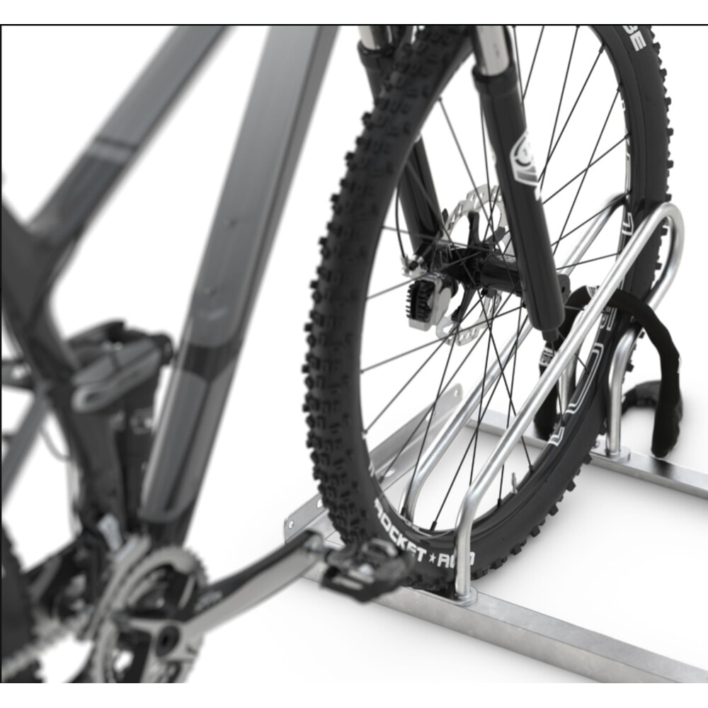 N° de l'image du produit 2 : Stationnement vélos, nombre de supports vélo 12, galvanisé sur 2 côtés 90°, à visser démonté