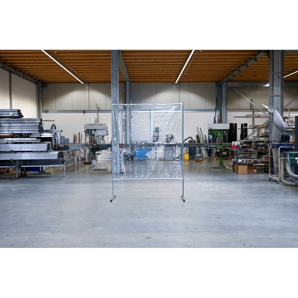 Produktabbildung Nr. 4: Schutzstellwand, BxH 1.400 x 2.000 mm, transparent