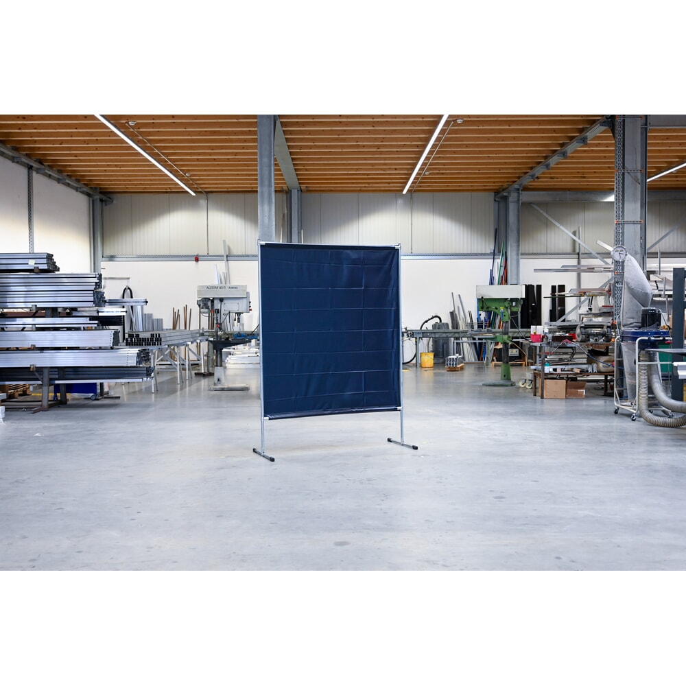 Produktabbildung Nr. 3: Schweißer-Schutzstellwand, nach ISO EN 25980 (EN 1598), BxH 1.400 x 2.000 mm, dunkelgrün/matt