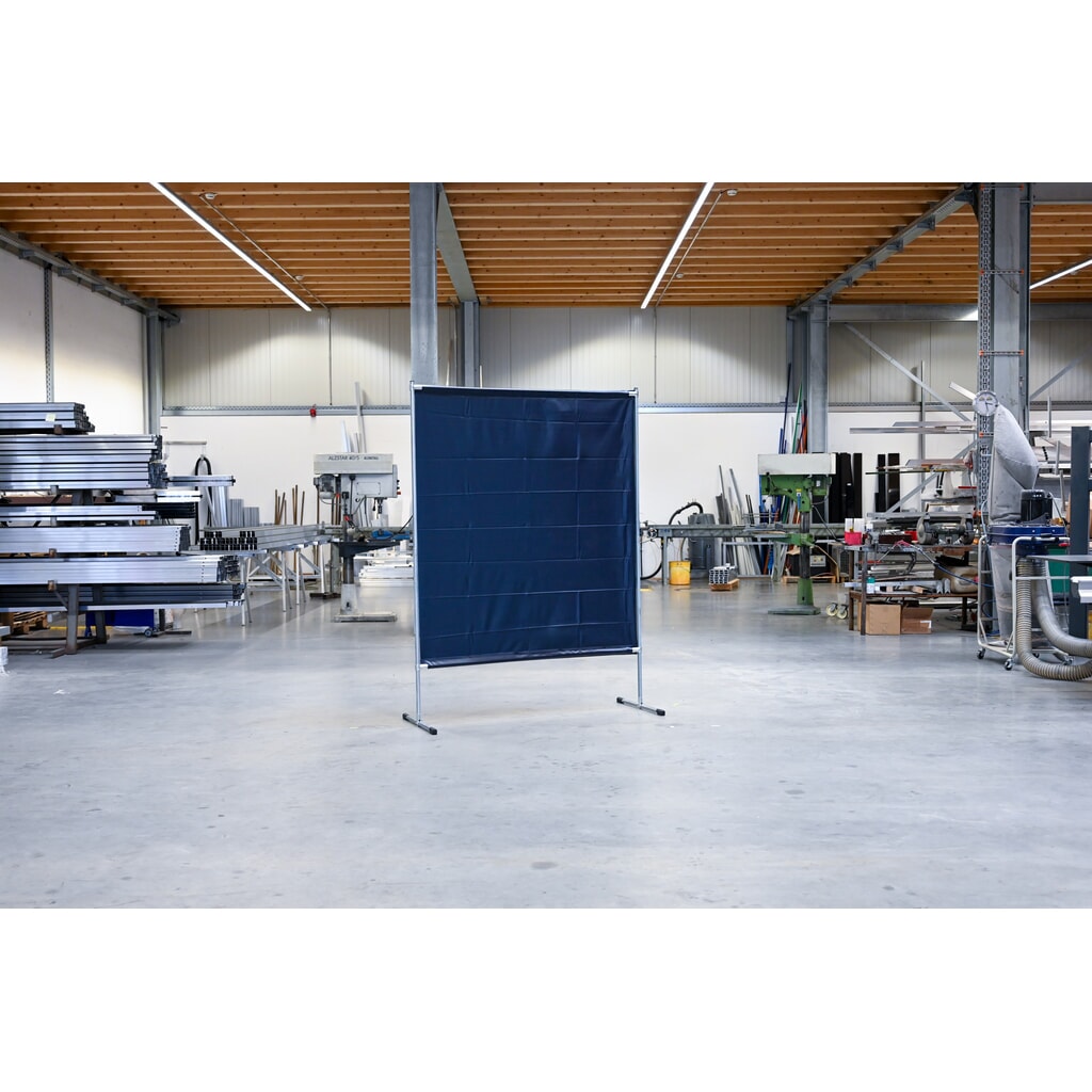 Produktabbildung Nr. 3: Schweißer-Schutzstellwand, nach ISO EN 25980 (EN 1598), BxH 1.400 x 2.000 mm, dunkelgrün/matt