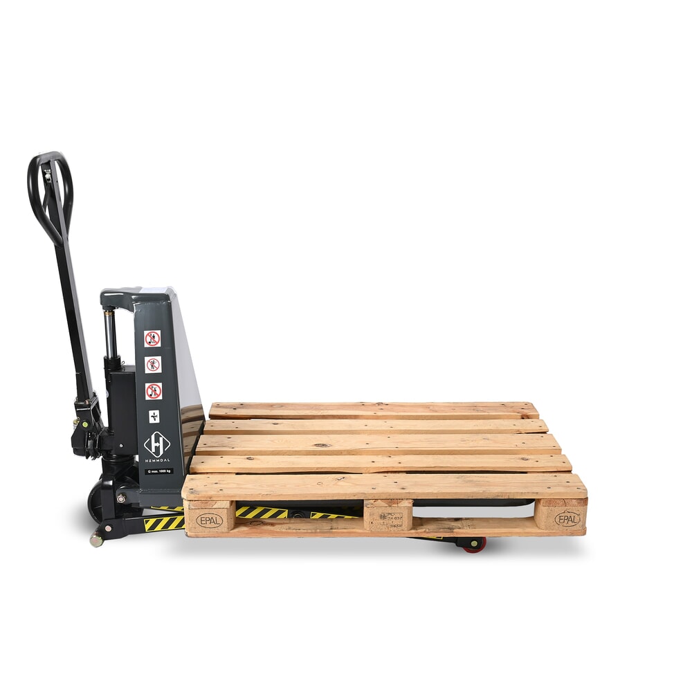 Produktabbildung Nr. 10: Scherenhubwagen HEMMDAL PTM 1.0 Scissor, Tragfähigkeit 1.000 kg, Gabellänge 1.150 mm, Polyurethan, Einfachrolle