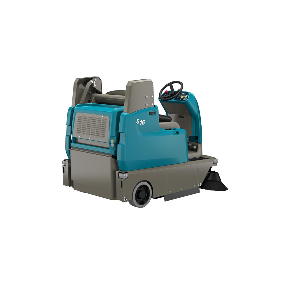 Produktabbildung Nr. 4: Tennant® Aufsitzkehrmaschine S16H, mit MaxPro™-Kehrtechnologie, mit 1 Seitenbesen, Handabsaugschlauch