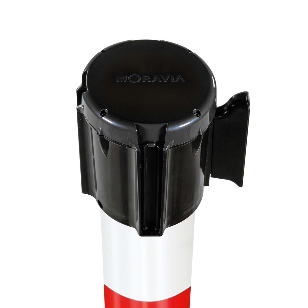 Immagine del prodotto n. 2: Paletto segnaletico per cinghia Moravia, altezza 950 mm, rosso/bianco