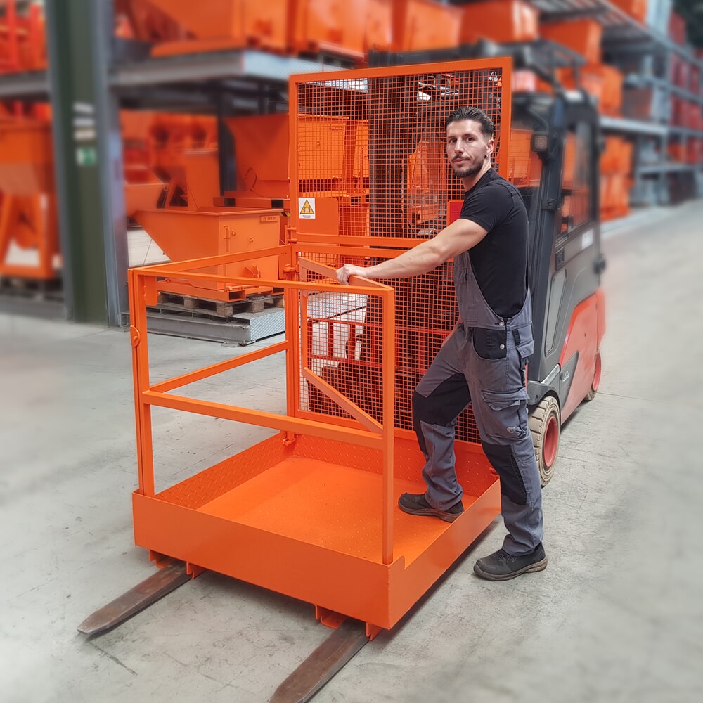 Produktabbildung Nr. 5: Eichinger® Arbeitskorb, zerlegbar, 2 Personen, reinorange