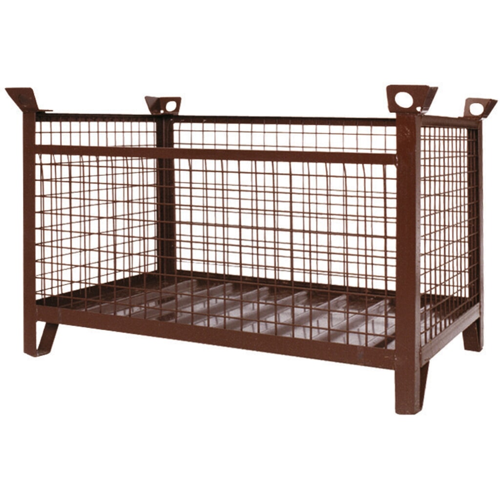 Eichinger® Industrie-Gitterbox-Stapelpalette, 1500 kg, LxBxH 1000x800x750 mm schokoladenbraun Produktabbildung: Eichinger® Industrie-Gitterbox-Stapelpalette, 1500 kg, LxBxH 1000x800x750 mm schokoladenbraun