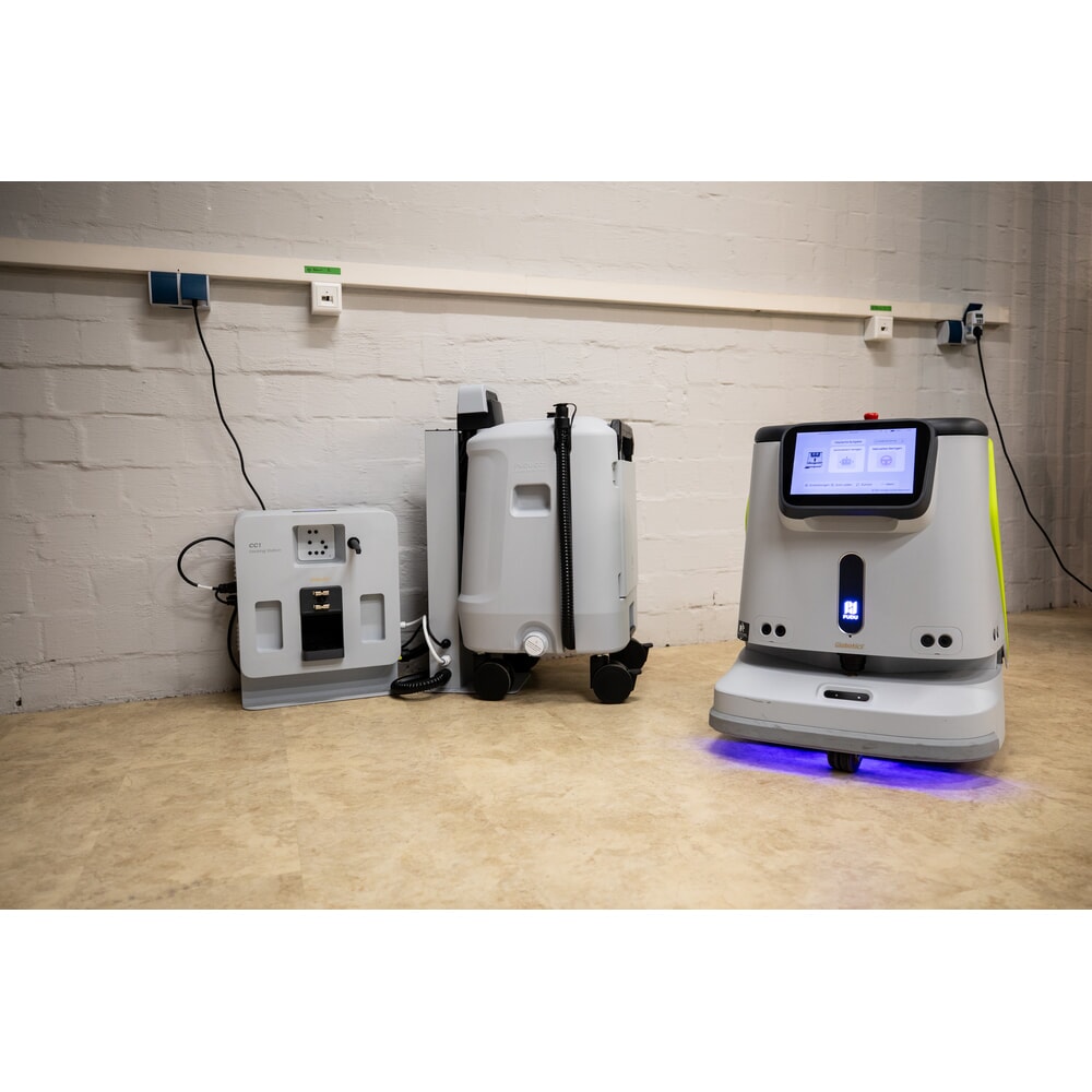 Produktabbildung: Dockingstation mit Wassertank für Pudu Reinigungsroboter CC1