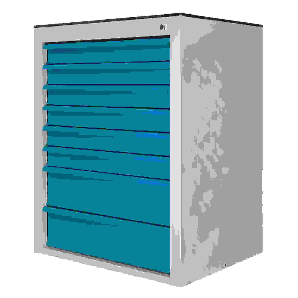 Produktabbildung Nr. 2: HEMMDAL Schubladenschrank Maxi, 8 Schubladen, HxBxT 900 x 710 x 550 mm, lichtgrau/lichtblau