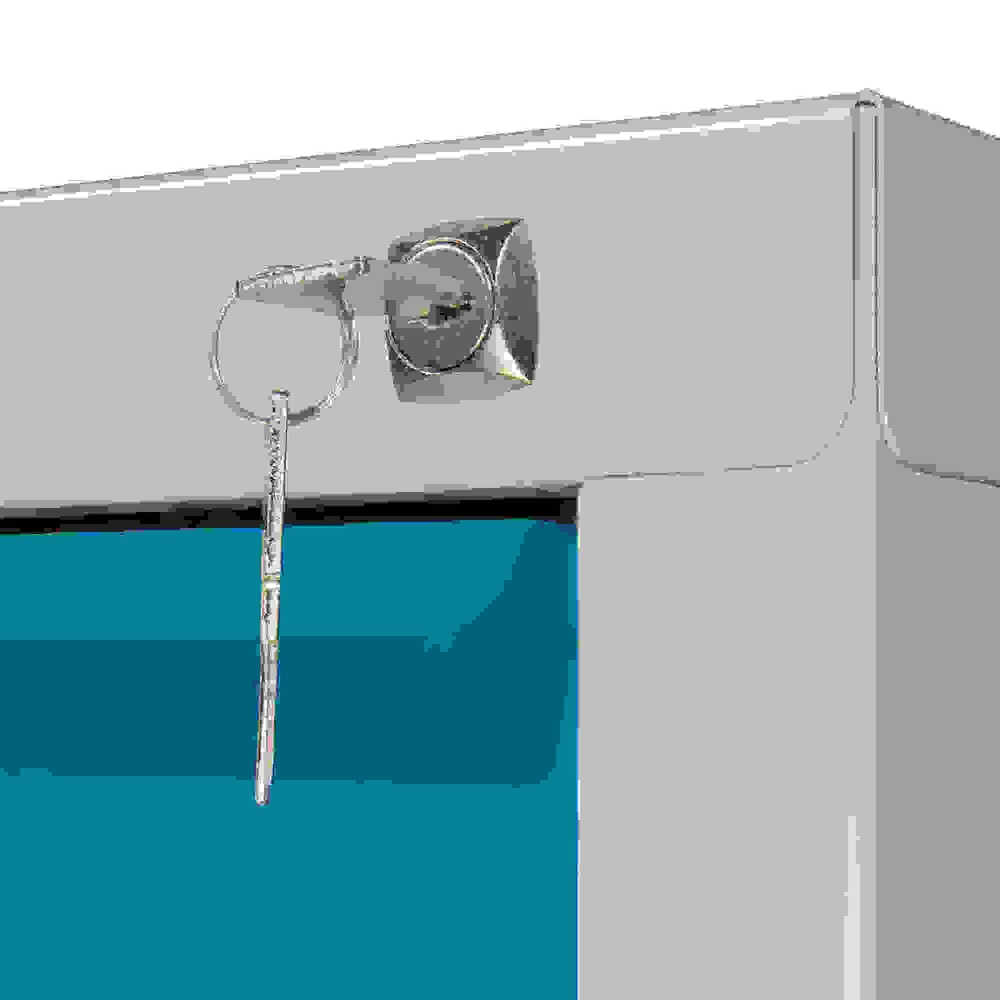 Produktabbildung Nr. 2: HEMMDAL Schubladenschrank Classic, 5 Schubladen, HxBxT 600 x 700 x 435 mm, lichtgrau/lichtblau