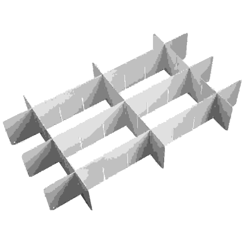 Produktabbildung Nr. 2: Einteiler-Set für HEMMDAL Schubladenschrank Classic, 12-teilig, 7x Länge 338 mm, 5x Länge 570 mm, Höhe 100 mm, für große Schublade