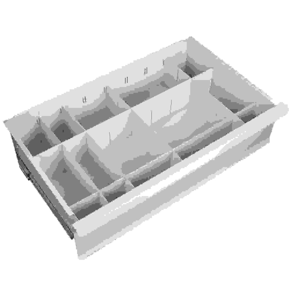 Produktabbildung Nr. 4: Einteiler-Set für HEMMDAL Schubladenschrank Classic, 12-teilig, 7x Länge 338 mm, 5x Länge 570 mm, Höhe 100 mm, für große Schublade