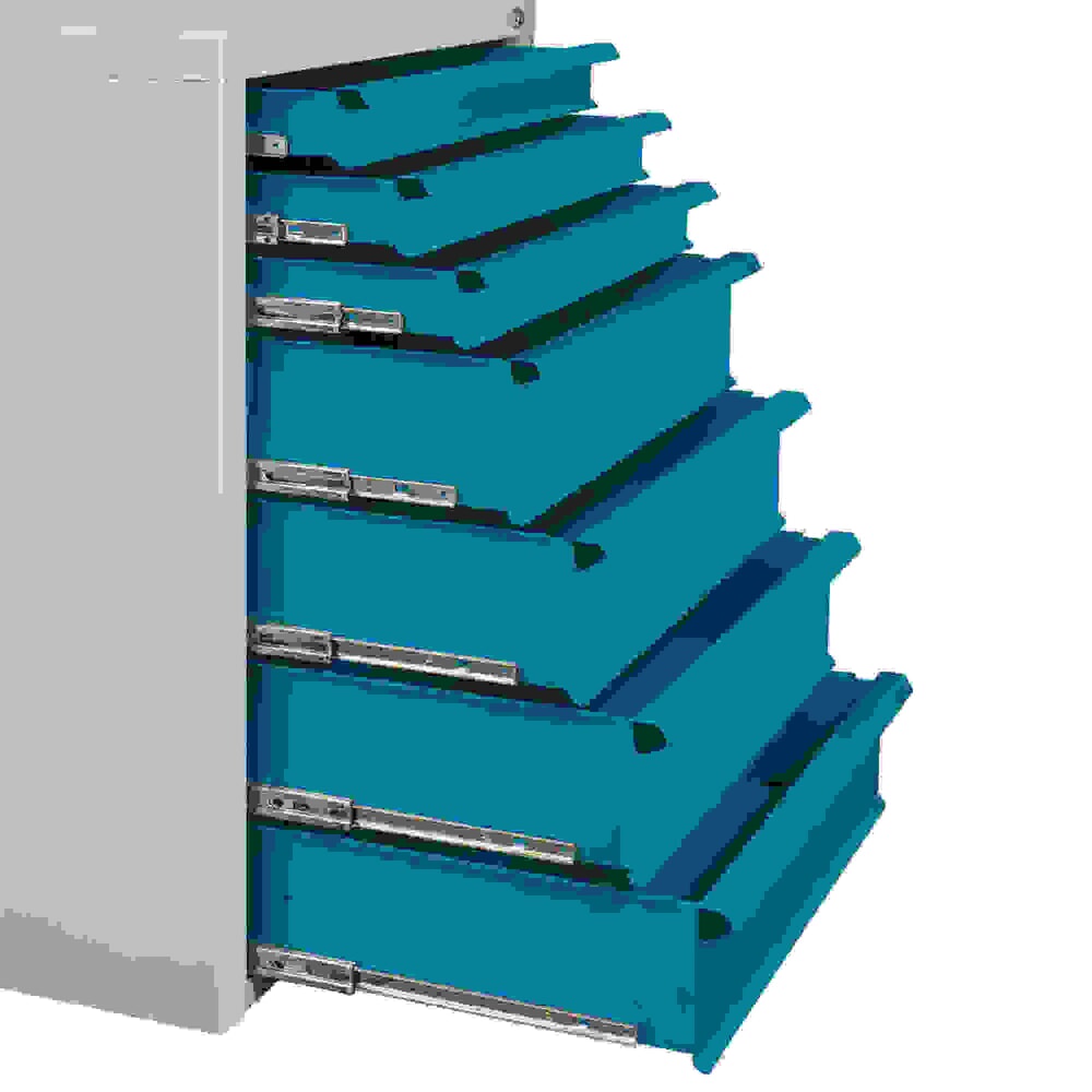 Produktabbildung Nr. 7: HEMMDAL Schubladenschrank Classic, 7 Schubladen, HxBxT 900 x 700 x 435 mm, lichtgrau/lichtblau