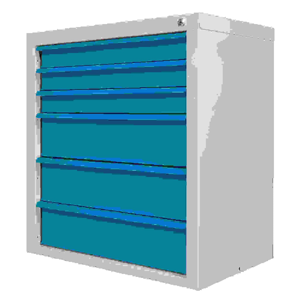 Produktabbildung Nr. 5: HEMMDAL Schubladenschrank Classic, 6 Schubladen, HxBxT 750 x 700 x 435 mm, lichtgrau/lichtblau