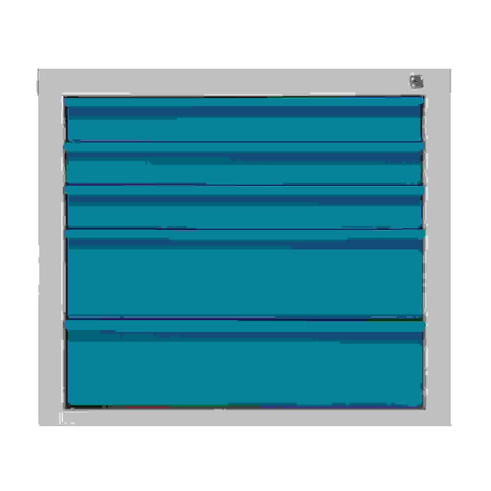 Produktabbildung: HEMMDAL Schubladenschrank Classic, 5 Schubladen, HxBxT 600 x 700 x 435 mm, lichtgrau/lichtblau