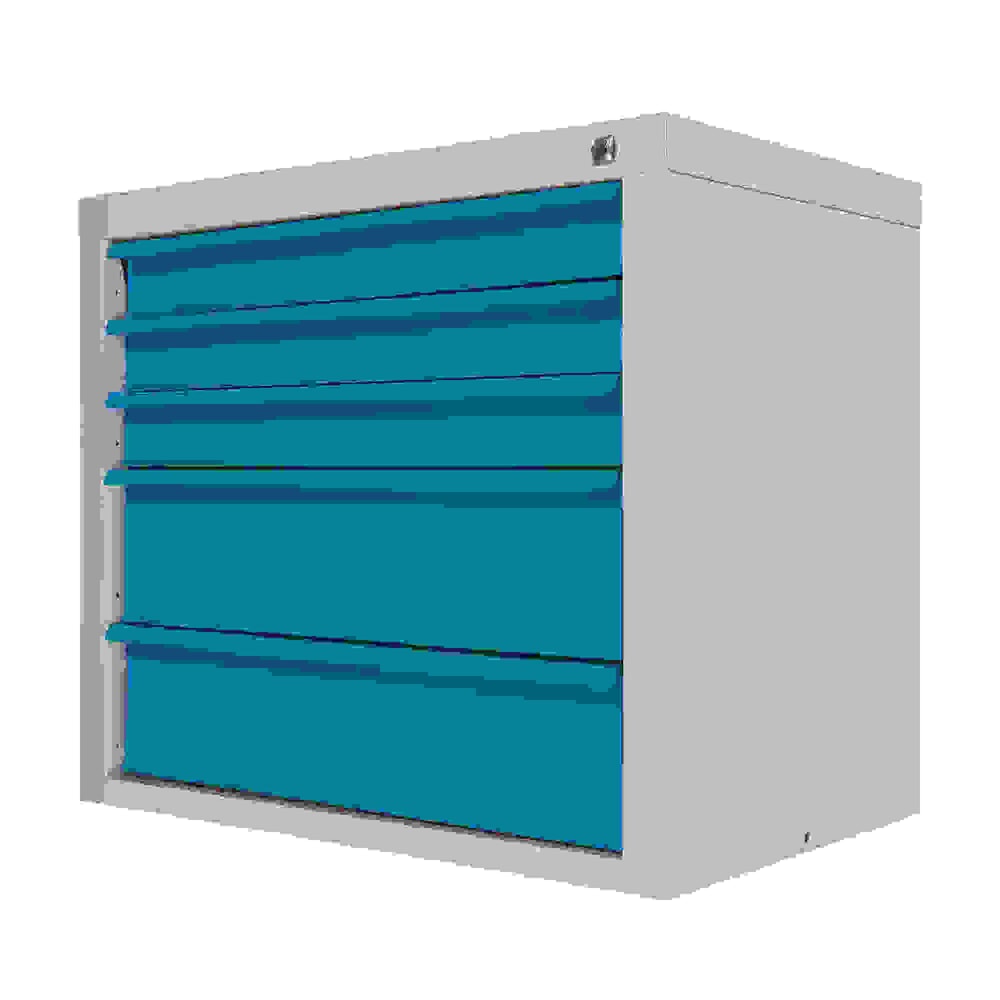 Produktabbildung Nr. 5: HEMMDAL Schubladenschrank Classic, 5 Schubladen, HxBxT 600 x 700 x 435 mm, lichtgrau/lichtblau