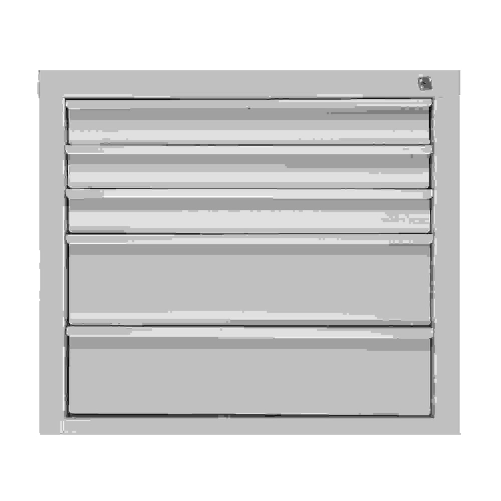 Produktabbildung: HEMMDAL Schubladenschrank Classic, 5 Schubladen, HxBxT 600 x 700 x 435 mm, lichtgrau