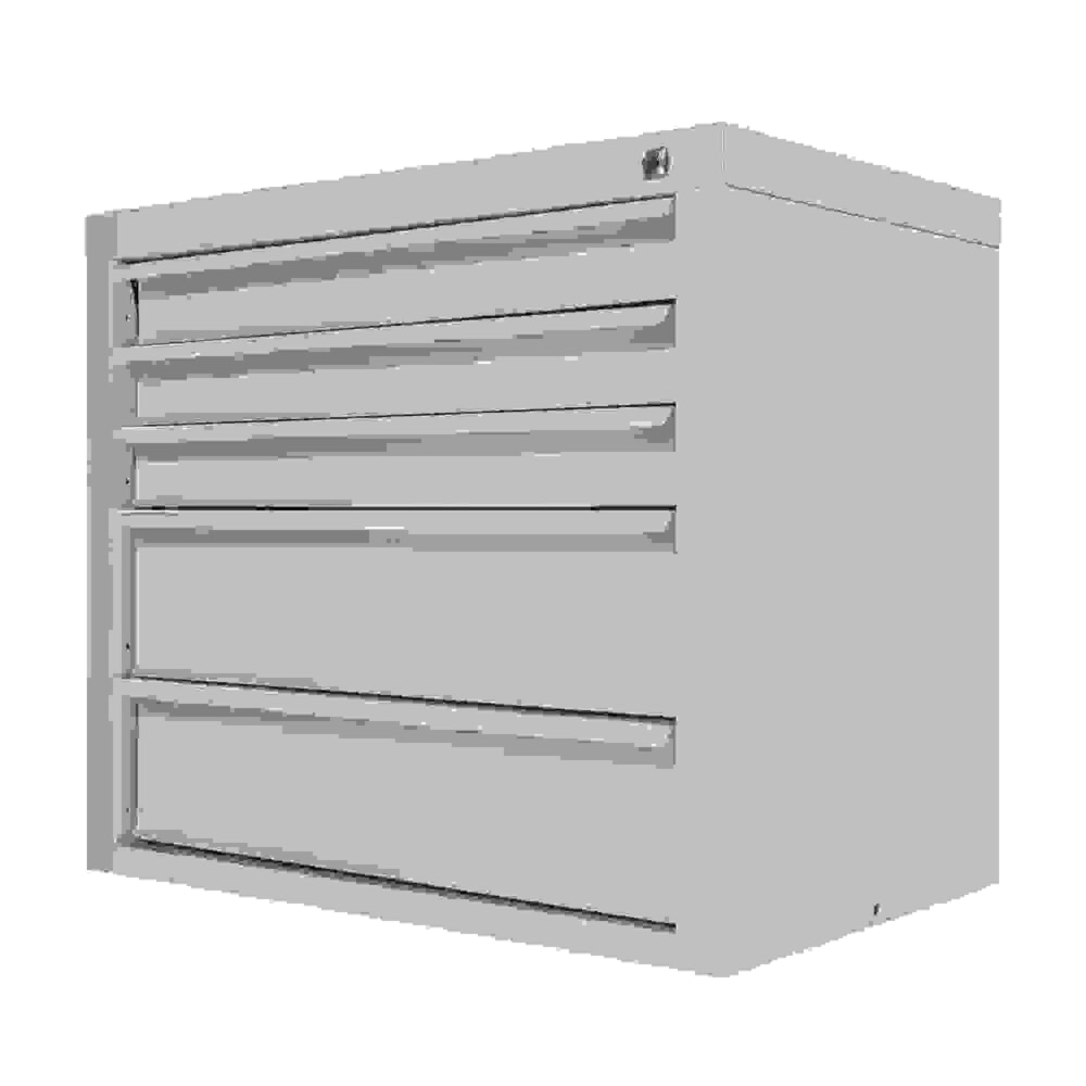 Produktabbildung Nr. 3: HEMMDAL Schubladenschrank Classic, 5 Schubladen, HxBxT 600 x 700 x 435 mm, lichtgrau