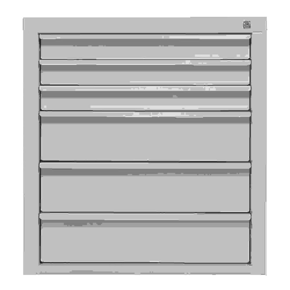 Produktabbildung: HEMMDAL Schubladenschrank Classic, 6 Schubladen, HxBxT 750 x 700 x 435 mm, lichtgrau
