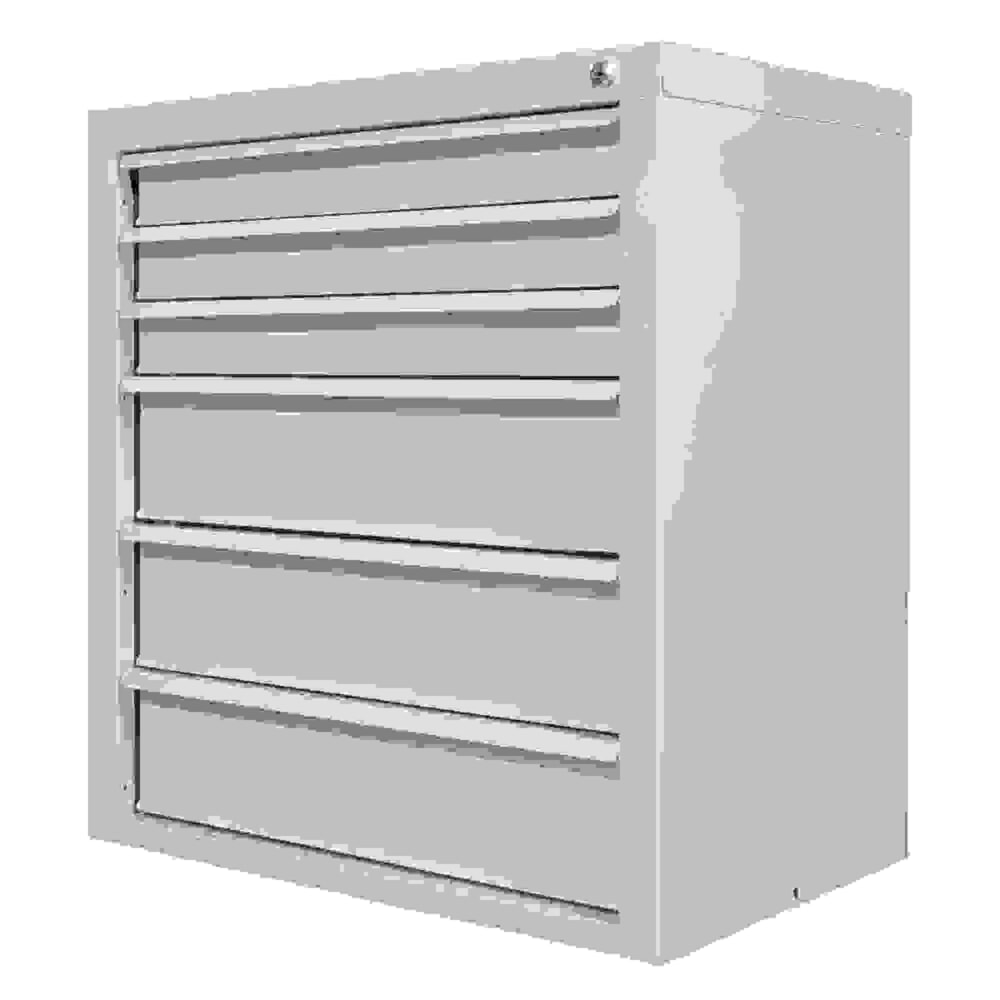 Produktabbildung Nr. 6: HEMMDAL Schubladenschrank Classic, 6 Schubladen, HxBxT 750 x 700 x 435 mm, lichtgrau