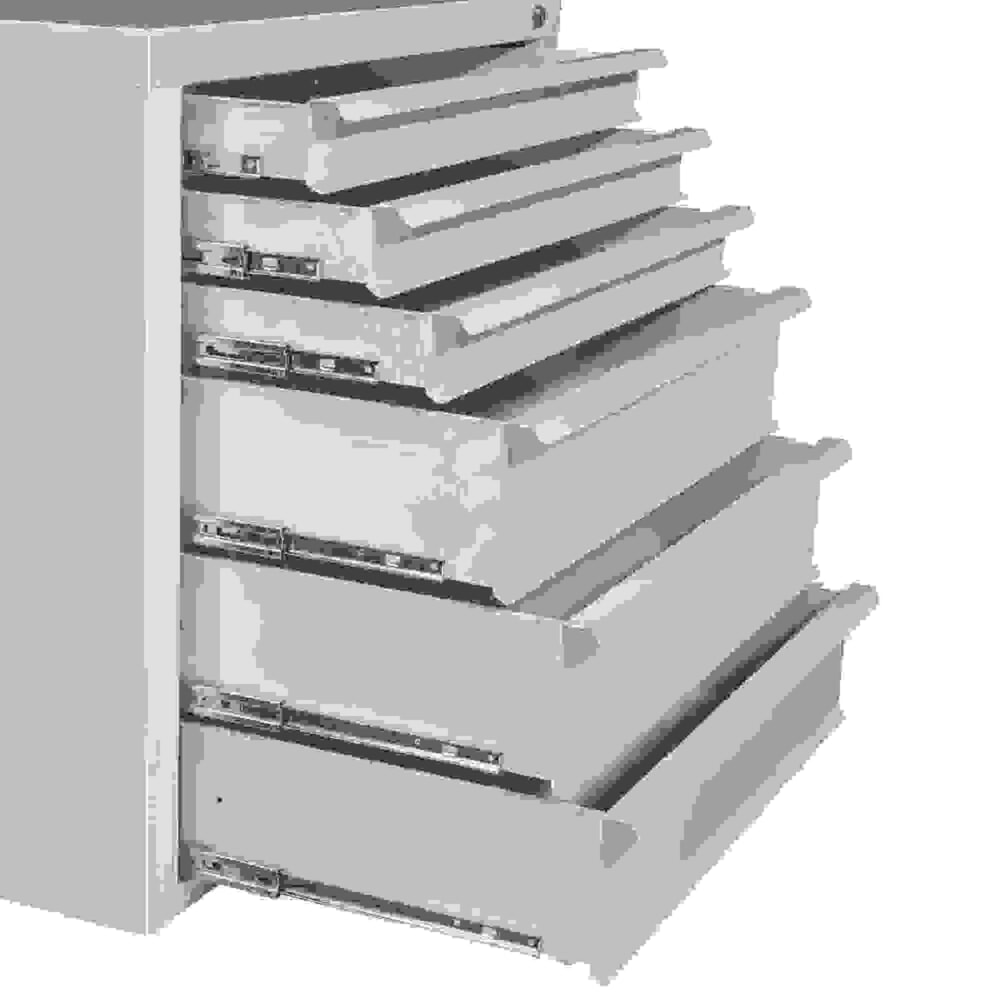 Produktabbildung Nr. 7: HEMMDAL Schubladenschrank Classic, 6 Schubladen, HxBxT 750 x 700 x 435 mm, lichtgrau
