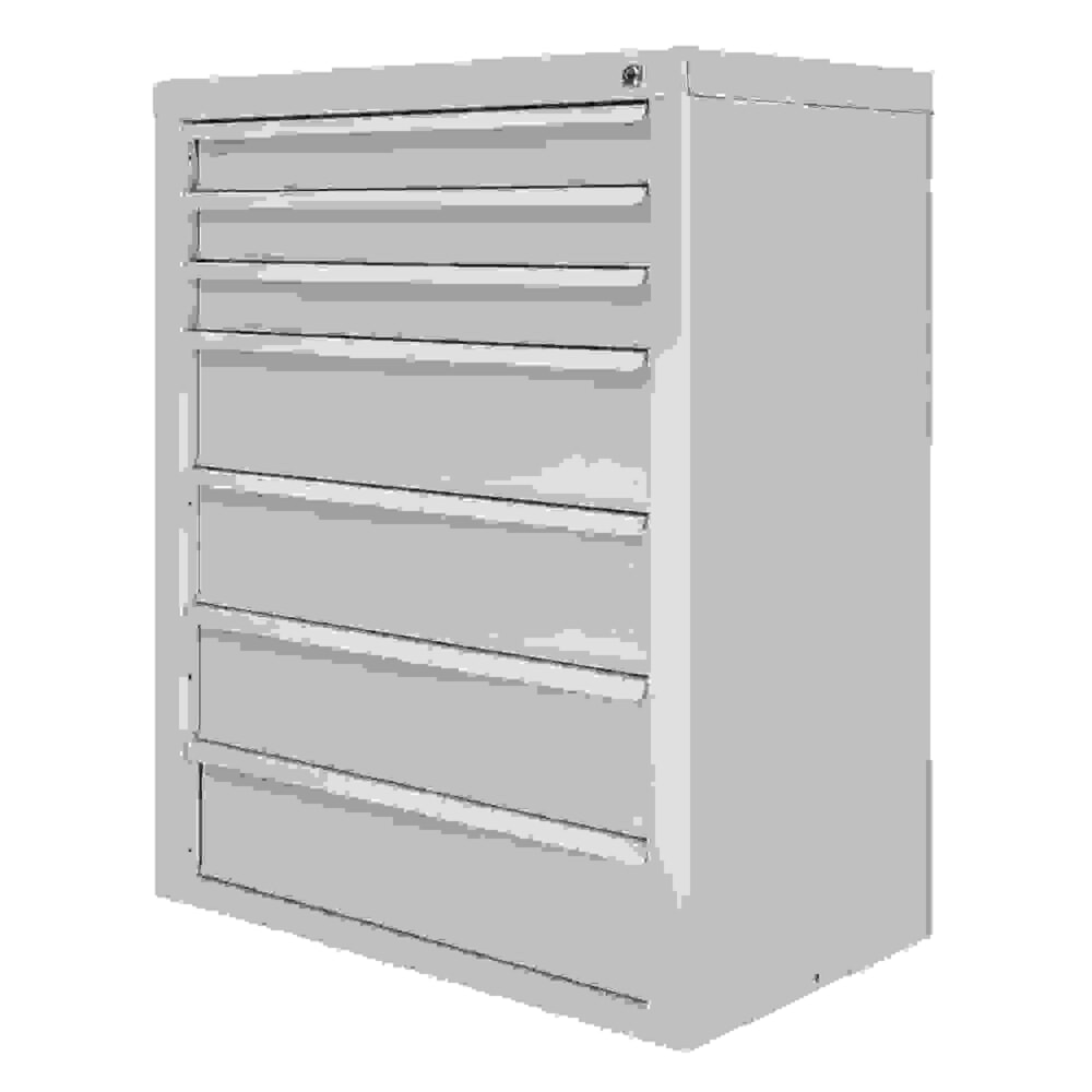 Produktabbildung Nr. 6: HEMMDAL Schubladenschrank Classic, 7 Schubladen, HxBxT 900 x 700 x 435 mm, lichtgrau