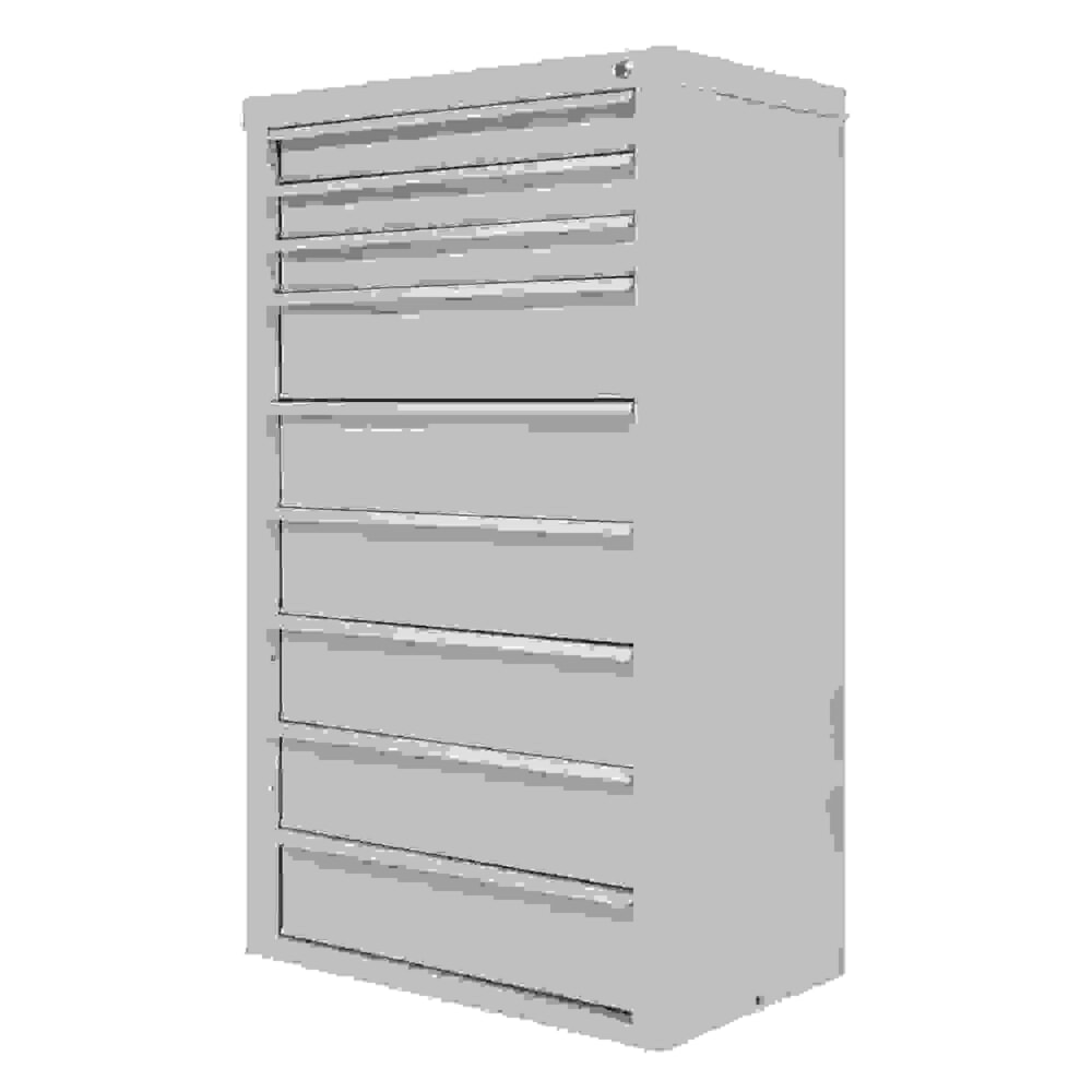 Produktabbildung Nr. 6: HEMMDAL Schubladenschrank Classic, 9 Schubladen, HxBxT 1200 x 700 x 435 mm, lichtgrau