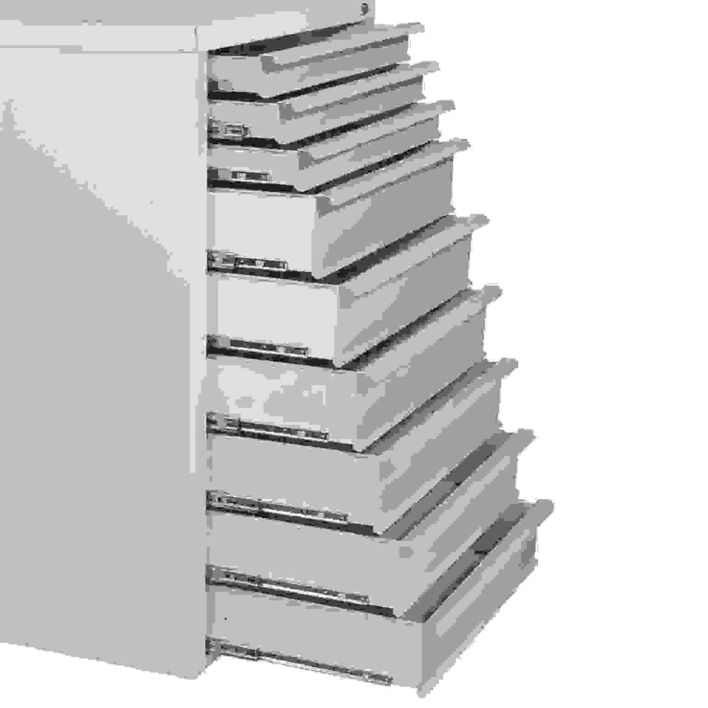 Produktabbildung Nr. 7: HEMMDAL Schubladenschrank Classic, 9 Schubladen, HxBxT 1200 x 700 x 435 mm, lichtgrau