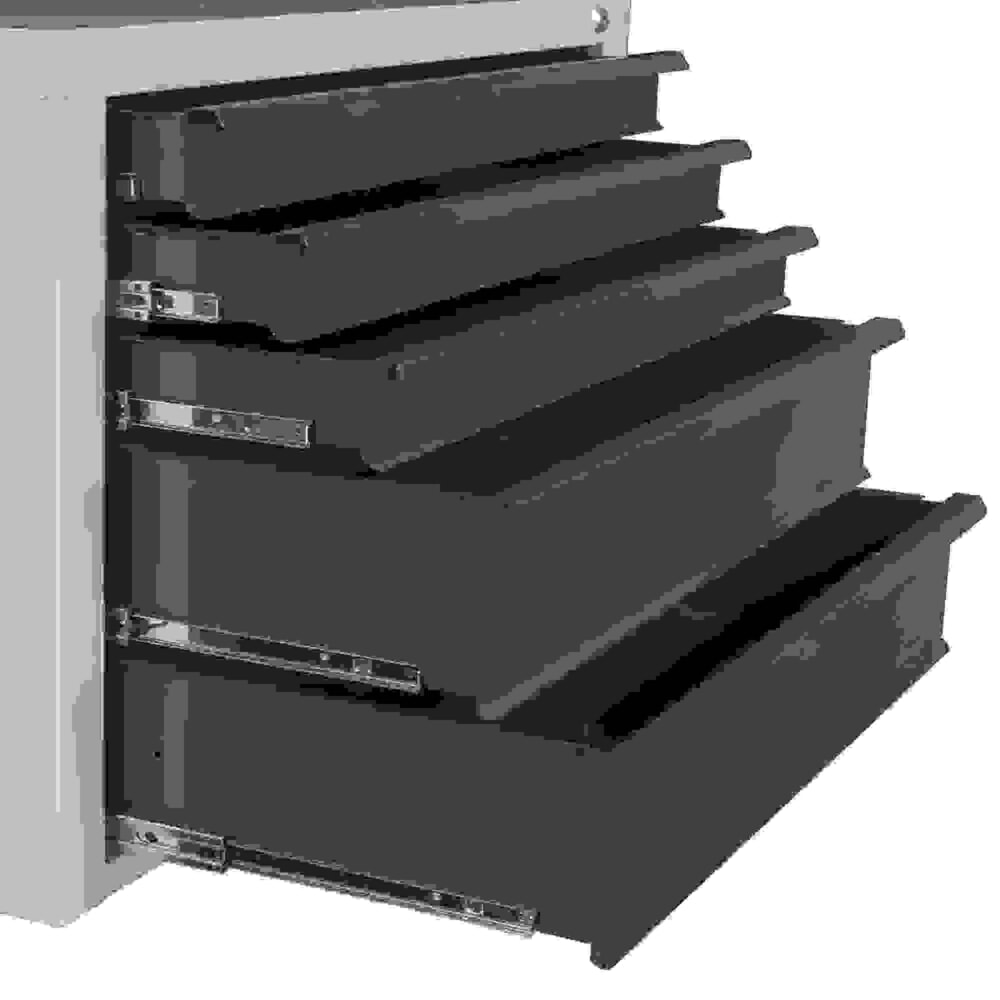 Produktabbildung Nr. 4: HEMMDAL Schubladenschrank Classic, 5 Schubladen, HxBxT 600 x 700 x 435 mm, lichtgrau/anthrazitgrau