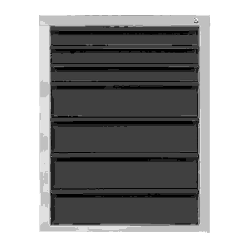 Produktabbildung: HEMMDAL Schubladenschrank Classic, 7 Schubladen, HxBxT 900 x 700 x 435 mm, lichtgrau/anthrazitgrau