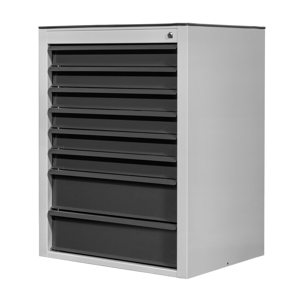 Produktabbildung Nr. 4: HEMMDAL Schubladenschrank Maxi, 8 Schubladen, HxBxT 900 x 710 x 550 mm, lichtgrau/anthrazitgrau