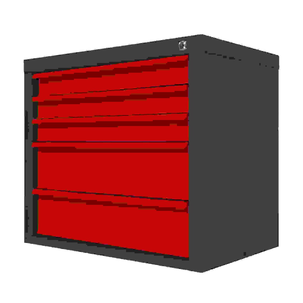 Produktabbildung Nr. 2: HEMMDAL Schubladenschrank Classic, 5 Schubladen, HxBxT 600 x 700 x 435 mm, anthrazitgrau/verkehrsrot