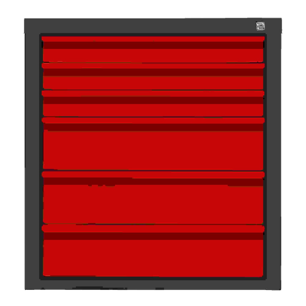Produktabbildung: HEMMDAL Schubladenschrank Classic, 6 Schubladen, HxBxT 750 x 700 x 435 mm, anthrazitgrau/verkehrsrot