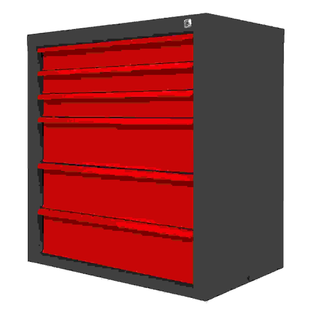 Produktabbildung Nr. 5: HEMMDAL Schubladenschrank Classic, 6 Schubladen, HxBxT 750 x 700 x 435 mm, anthrazitgrau/verkehrsrot