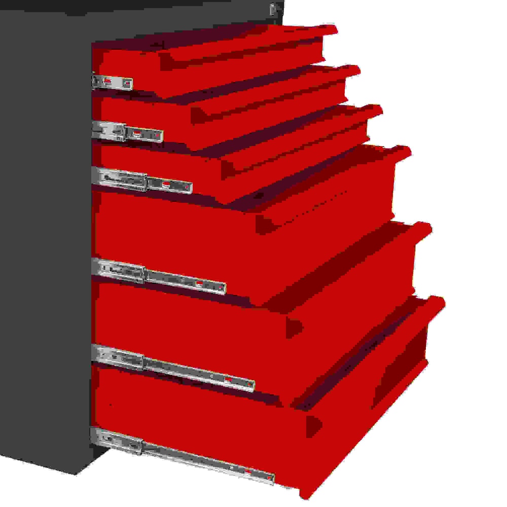 Produktabbildung Nr. 7: HEMMDAL Schubladenschrank Classic, 6 Schubladen, HxBxT 750 x 700 x 435 mm, anthrazitgrau/verkehrsrot