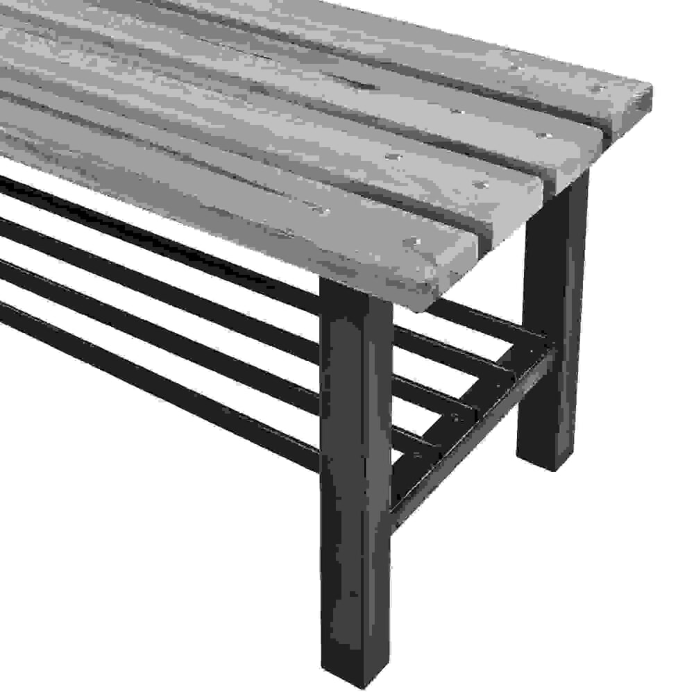 Produktabbildung Nr. 3: HEMMDAL Umkleidesitzbank, mit Schuhrost, LxBxH 1000 x 400 x 420 mm, anthrazitgrau