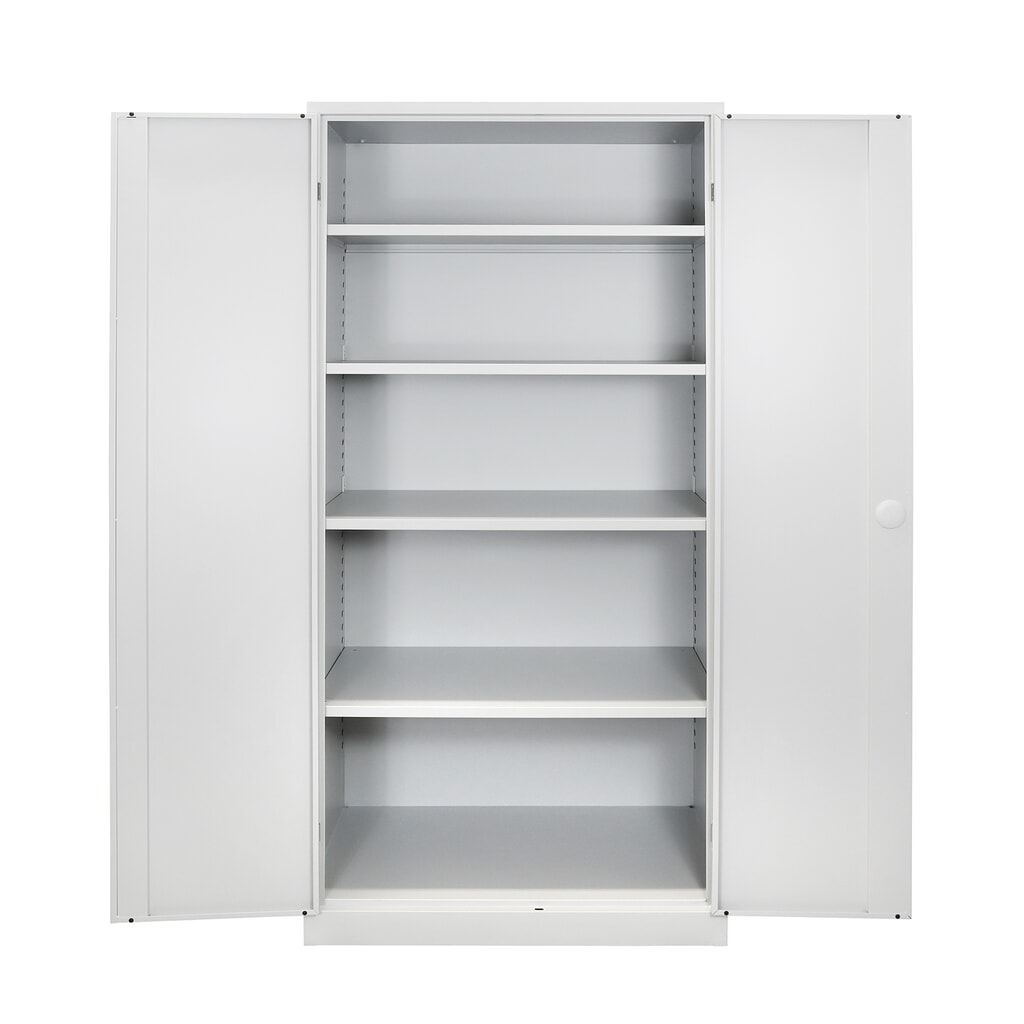 Steinbock® Flügeltürenschrank, HxBxT 1950 x 920 x 420 mm, lichtgrau/lichtblau Produktabbildung Nr. 4: Steinbock® Flügeltürenschrank, HxBxT 1950 x 920 x 420 mm, lichtgrau/lichtblau