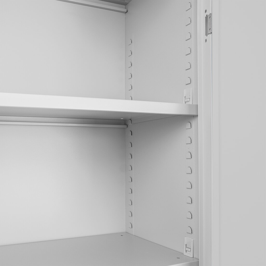 Steinbock® Flügeltürenschrank, HxBxT 1950 x 920 x 420 mm, lichtgrau/lichtblau Produktabbildung Nr. 5: Steinbock® Flügeltürenschrank, HxBxT 1950 x 920 x 420 mm, lichtgrau/lichtblau