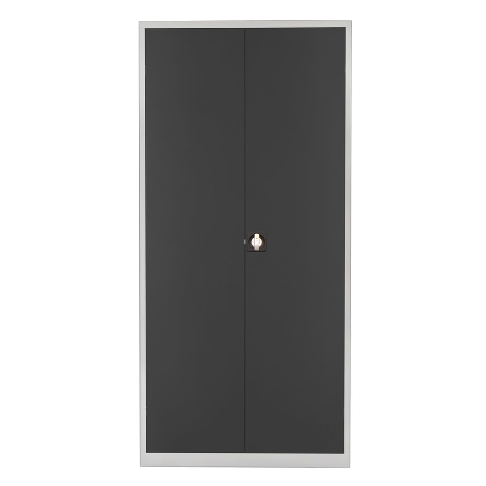 Produktabbildung Nr. 1: HEMMDAL Flügeltürenschrank, HxBxT 1950 x 920 x 420 mm, lichtgrau/anthrazitgrau