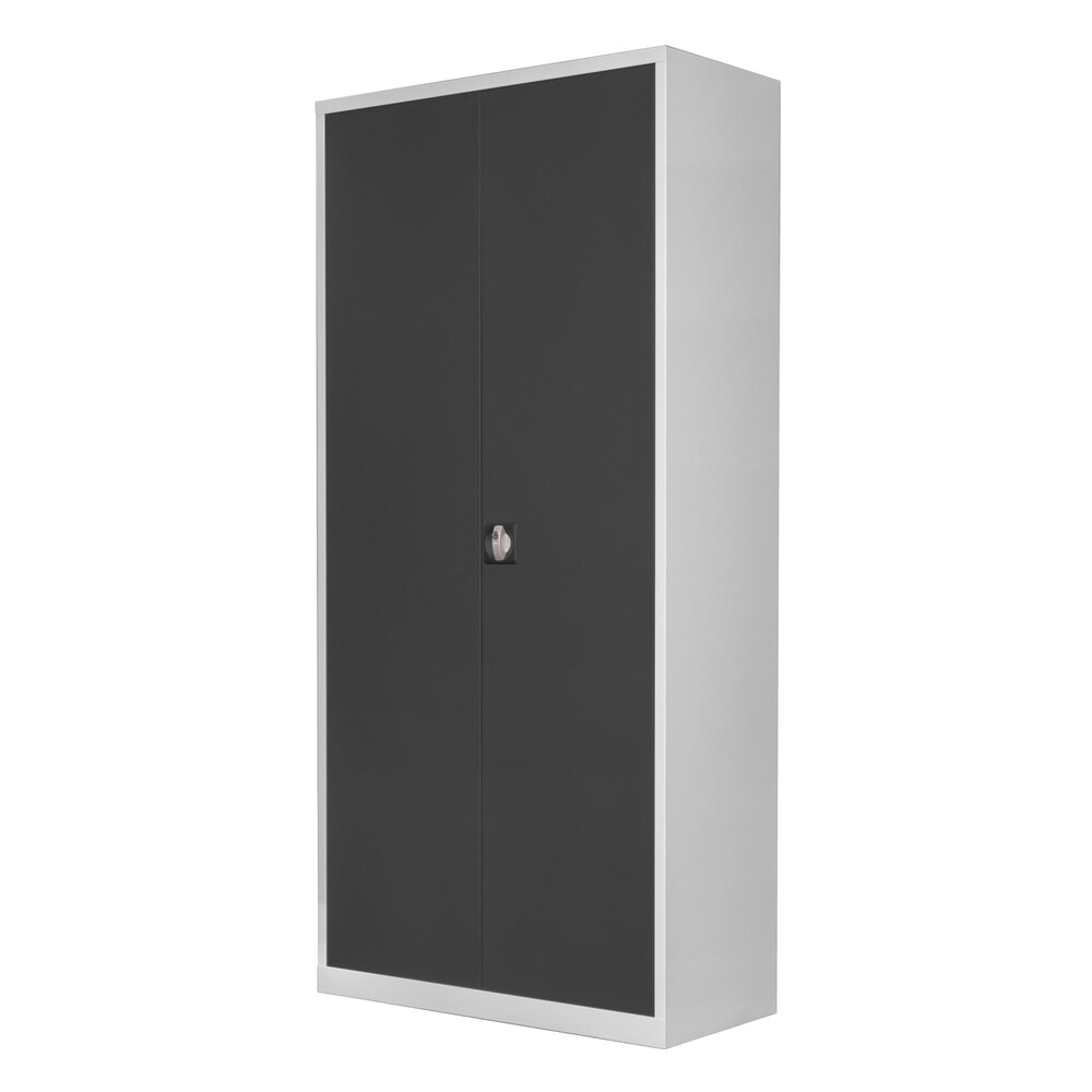 Produktabbildung Nr. 2: HEMMDAL Flügeltürenschrank, HxBxT 1950 x 920 x 420 mm, lichtgrau/anthrazitgrau
