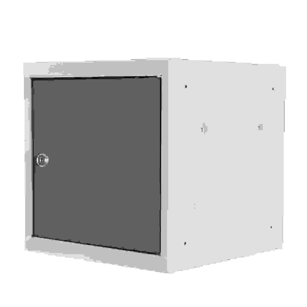 Produktabbildung Nr. 3: HEMMDAL Schließfachwürfel, Zylinderschloss, HxBxT 400 x 400 x 400 mm, lichtgrau/lichtblau