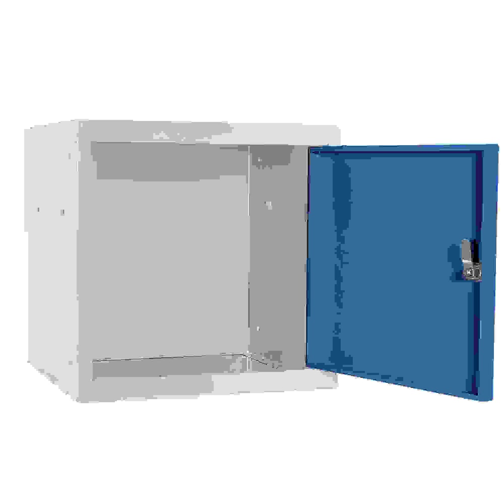 Produktabbildung Nr. 3: HEMMDAL Schließfachwürfel, Drehriegelschloss, HxBxT 400 x 400 x 400 mm, lichtgrau/lichtblau