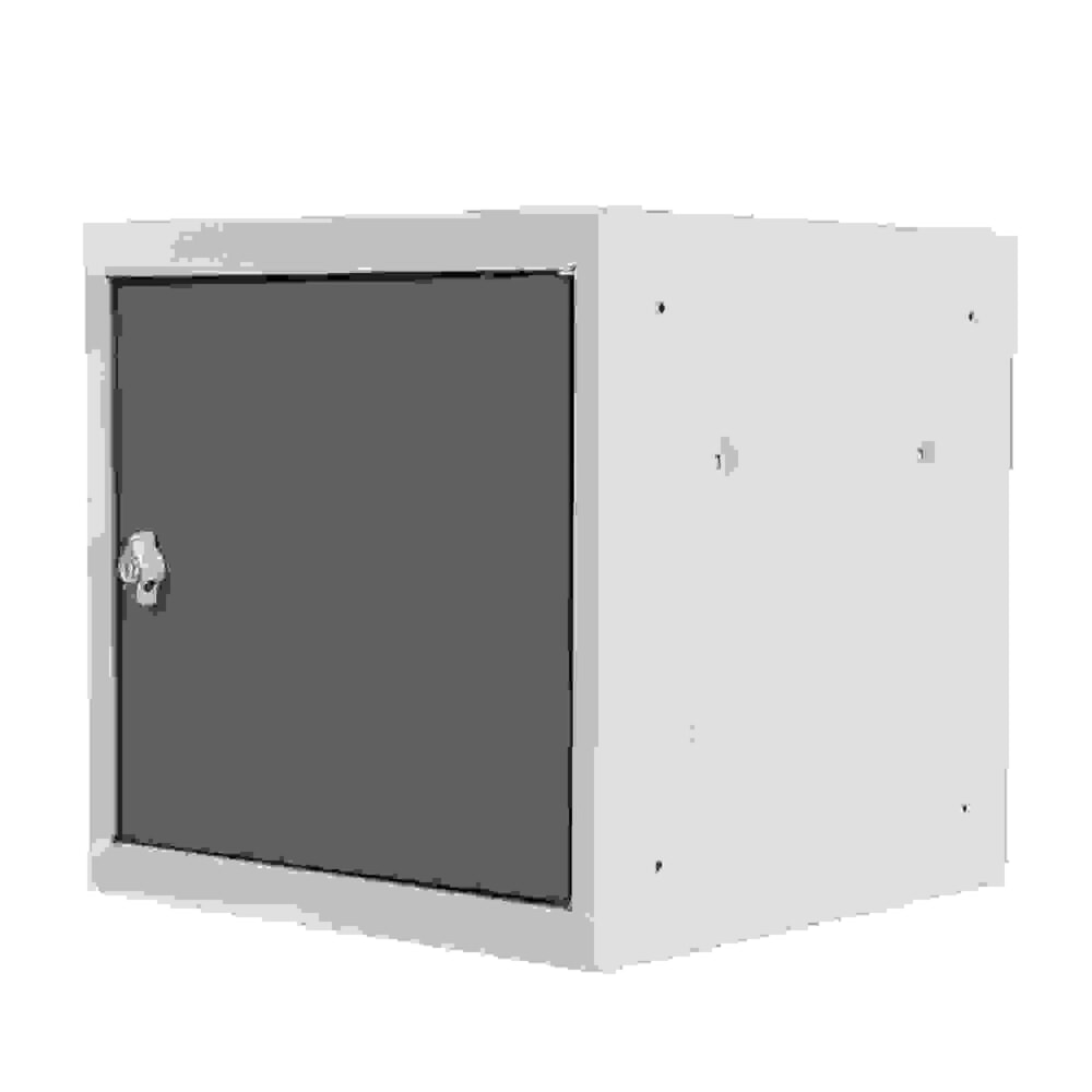 Produktabbildung Nr. 5: HEMMDAL Schließfachwürfel, Drehriegelschloss, HxBxT 400 x 400 x 400 mm, lichtgrau/lichtblau