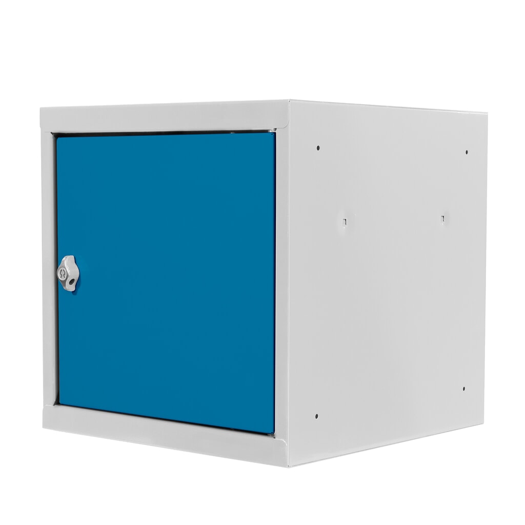 Produktabbildung Nr. 5: Steinbock® Schließfachwürfel, Drehriegelschloss, HxBxT 400 x 400 x 400 mm, lichtgrau/lichtblau