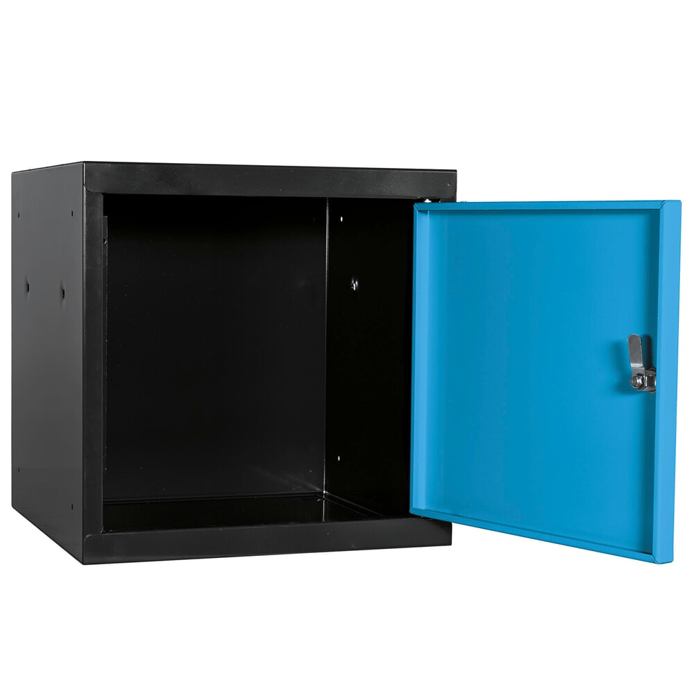 Produktabbildung Nr. 4: HEMMDAL Schließfachwürfel, Zylinderschloss, HxBxT 400 x 400 x 400 mm, anthrazitgrau/lichtblau