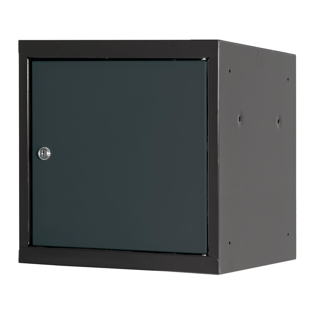Produktabbildung Nr. 3: HEMMDAL Schließfachwürfel, Zylinderschloss, HxBxT 400 x 400 x 400 mm, anthrazitgrau