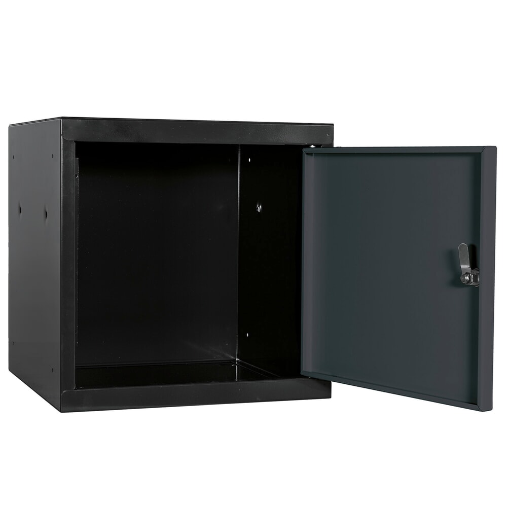 Produktabbildung Nr. 4: HEMMDAL Schließfachwürfel, Zylinderschloss, HxBxT 400 x 400 x 400 mm, anthrazitgrau