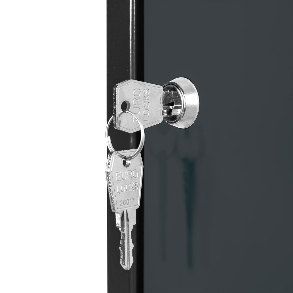 Produktabbildung Nr. 6: Steinbock® Schließfachwürfel, Zylinderschloss, HxBxT 400 x 400 x 400 mm, anthrazitgrau