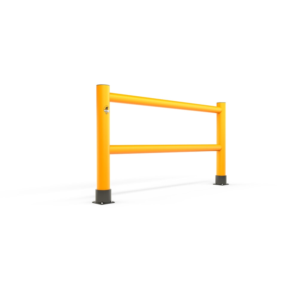 Produktabbildung: A.M.P.E.R.E. Rammschutzgeländer Rack Mammut®, Handlauf Flex, Länge 2,00 m